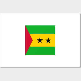 Sao Tome and Principe flag Posters and Art